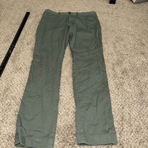 J.Crew Flex Slim Fit Green Chino Pants W32 L32 Mens Casual Wear Preppy.